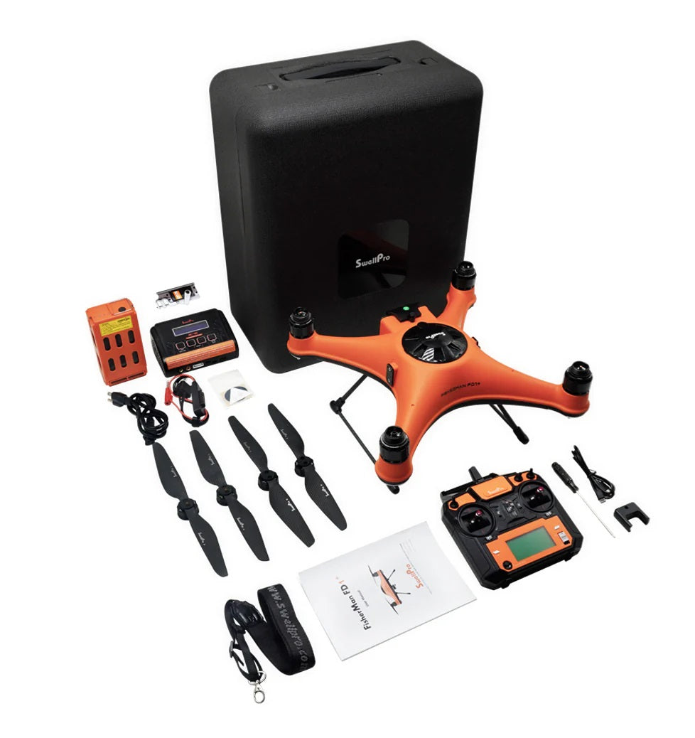 Swellpro FD1+ Plus Fisherman WaterProof Fishing Drone with Dual Bait Release (No Camera included, Aircraft ONLY)