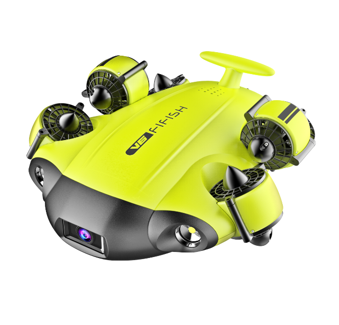 Buy XIAOKEKE Underwater Drone Submarine Camera Fifish V6 by QYSEA Wide  Angle 162˚6 Movement Directions 4K UHD 12 Mp 100 Meters Depth Cable VR  Glasses 64GB Video Photo Fishing Underwater World Online at desertcartKUWAIT